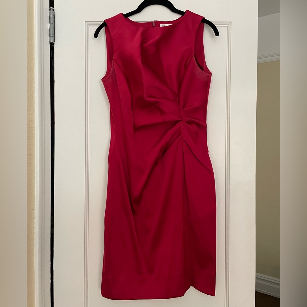 Oscar de la Renta Red Knee-Length Dress